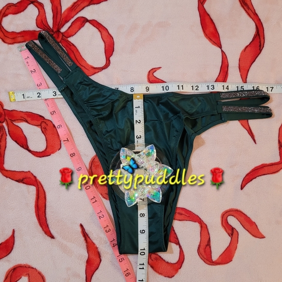 💚 XXL VS Very Sexy Double Strap Shine Strap Brazilian Panty 💚 - Picture 9 of 16